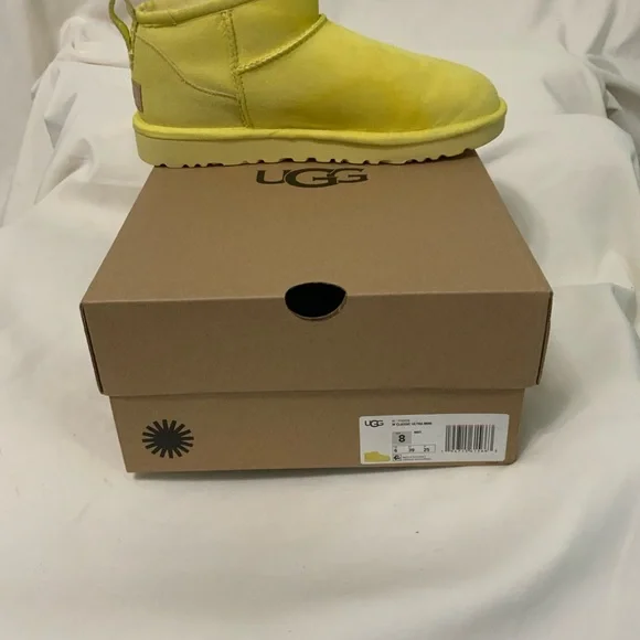 **UGG Classic Ultra Mini Boots**
PRE-USE.. Color: Margarita / Yellow - Picture 3 of 7